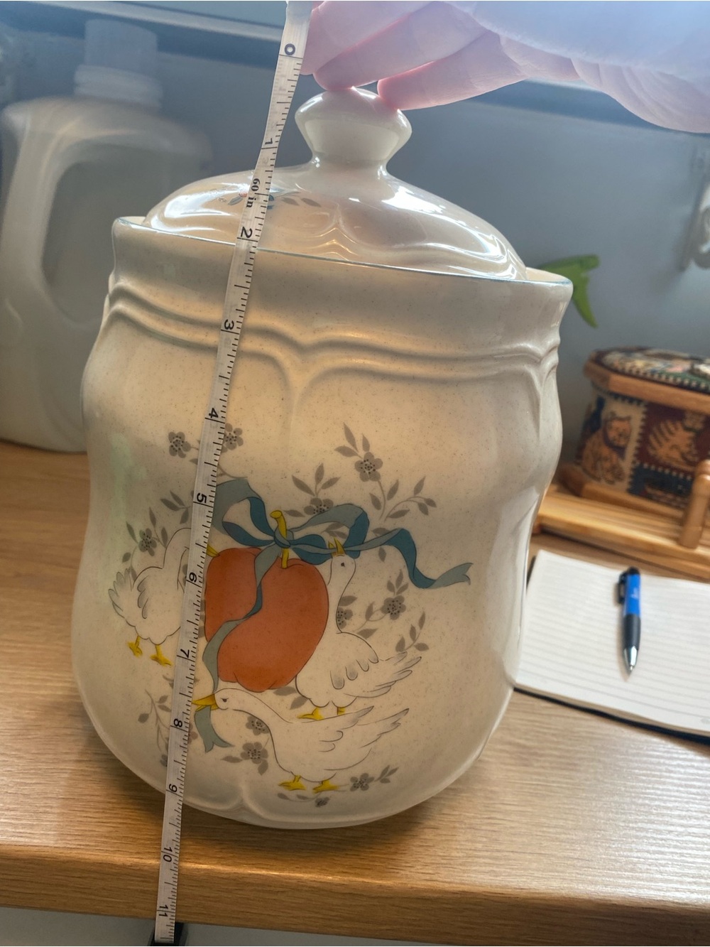 Vintage Marmalade Country Goose Cookie Jar| Large Canister - Picture 6 of 7